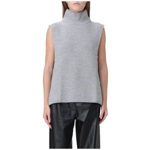 Max Mara Studio, Dames, Truien, Grijs, Maat: S Kasjmier,