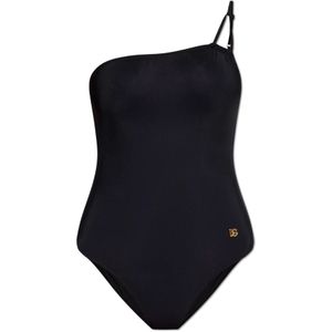 Dolce & Gabbana, Dames, Badkleding, Zwart, Maat: M Spandex,