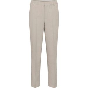 Kaffe, Dames, Broeken, Grijs, Maat: L Leer,