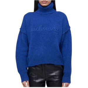 Richmond, Dames, Truien, Blauw, Maat: XS Wol,
