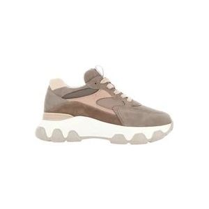 Hogan Platte schoenen in Duif Grijs , Gray , Dames , Maat: 39 1/2 EU