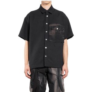 JiyongKim, Heren, Overhemden, Zwart, Maat: L Katoen,