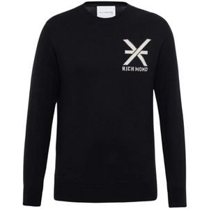 Richmond, Heren, Truien, Zwart, Maat: S Wol,