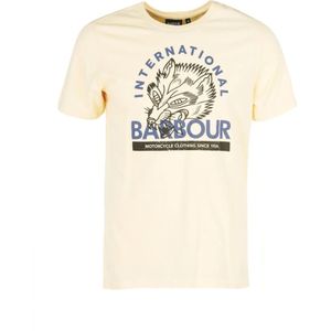 Barbour, Heren, Tops, Geel, Maat: M Katoen,