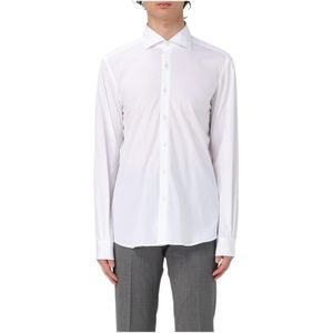 Fay, Heren, Overhemden, Wit, Maat: 2XL Katoen,