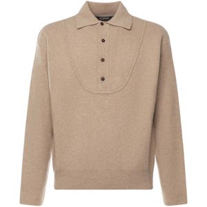 Jacquemus, Dames, Truien, Beige, Maat: XL Kasjmier,