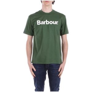 Barbour, Heren, Tops, Groen, Maat: S Katoen,