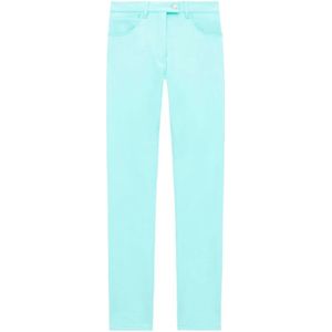 Courrèges, Dames, Broeken, Blauw, Maat: M Katoen,