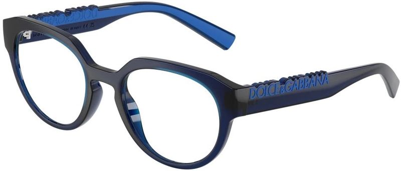 Dolce & Gabbana - Optical Frame - Transparant Donkerblauw - Unisex - Panthos Silhouet