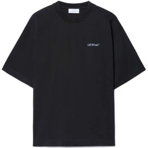 Off White, Heren, Tops, Zwart, Maat: M Katoen,