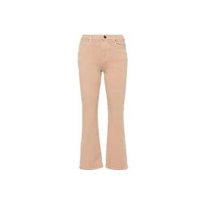 Pinko Cropped Jeans , Beige , Dames , Maat: W30