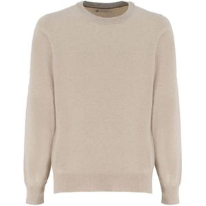 Brunello Cucinelli, Heren, Truien, Beige, Maat: M Kasjmier,