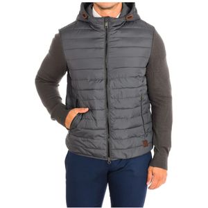 La Martina - TMO005-PL111 - Gewatteerde Jas - Grijs - Met Capuchon