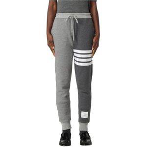 Thom Browne, Dames, Broeken, Grijs, Maat: 2XS Katoen,