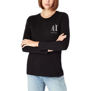 Armani Exchange, Dames, Blouses & Shirts, Zwart, Maat: XS