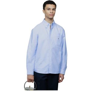 Bram's Fruit, Heren, Overhemden, Blauw, Maat: S Katoen,