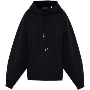 Sportmax, Dames, Sweatshirts & Hoodies, Zwart, Maat: XS Katoen,