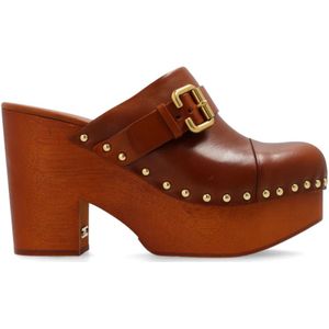 Chloé Hakken sandalen Jeanette , Brown , Dames , Maat: 41 EU