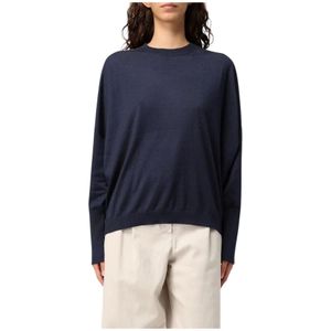Brunello Cucinelli, Dames, Truien, Blauw, Maat: L Kasjmier,