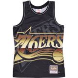 Mitchell & Ness - NBA Big Face Tank Top - Zwart - Heren - Polyester