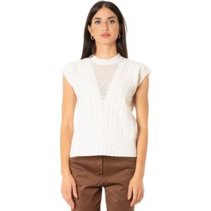 D.Exterior, Dames, Truien, Beige, Maat: S Zijde,