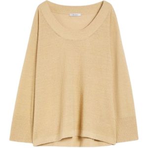 Max Mara, Dames, Truien, Beige, Maat: XS Linnen,