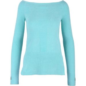 Patrizia Pepe, Dames, Truien, Blauw, Maat: M Poliester,