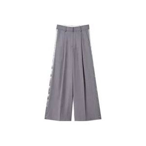 Twinset Grijze Broek voor Vrouwen , Gray , Dames , Maat: XS