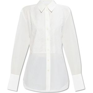Helmut Lang, Dames, Blouses & Shirts, Wit, Maat: XS Katoen,