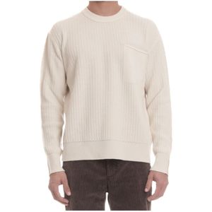 Roberto Collina, Heren, Truien, Beige, Maat: L Wol,