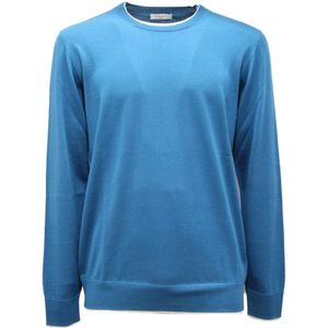 Paolo Pecora, Heren, Truien, Blauw, Maat: XL Wol,