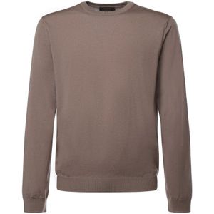 Zanone, Heren, Sweatshirts & Hoodies, Beige, Maat: S