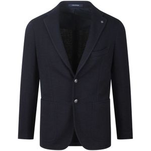 Tagliatore, Heren, Jassen, Blauw, Maat: M Tweed,