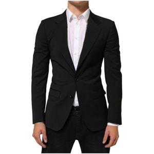 Dolce & Gabbana, Heren, Jassen, Zwart, Maat: XL Taf,