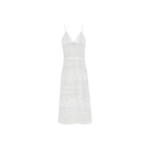 Dsquared2 Maxi Jurken , White , Dames , Maat: S