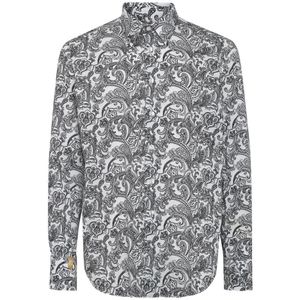 Billionaire, Heren, Overhemden, Beige, Maat: 2XL Katoen,