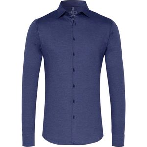 Desoto, Heren, Overhemden, Blauw, Maat: M Katoen,