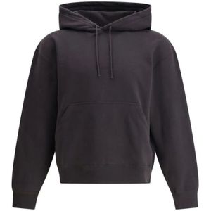 Saint Laurent, Heren, Sweatshirts & Hoodies, Zwart, Maat: S Katoen,