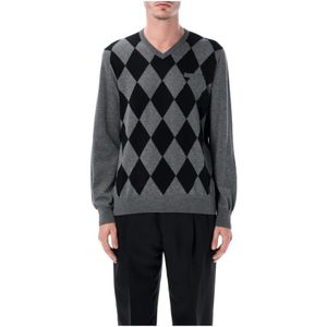 Ferragamo, Heren, Truien, Zwart, Maat: M Wol,