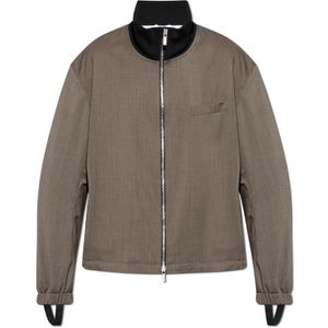 Helmut Lang, Heren, Jassen, Grijs, Maat: M Wol,