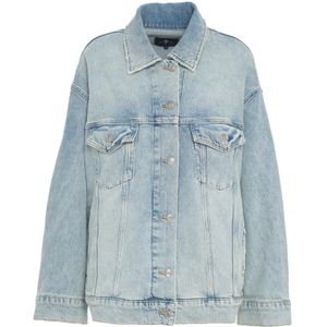 7 For All Mankind, Dames, Jassen, Blauw, Maat: S Denim,