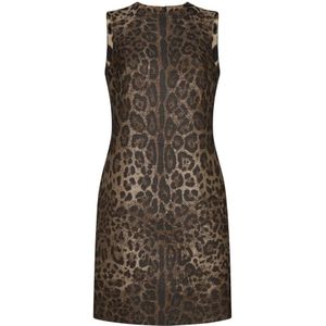 Dolce & Gabbana, Dames, Jurken, Veelkleurig, Maat: S Wol,