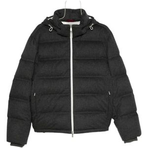 Brunello Cucinelli, Heren, Jassen, Grijs, Maat: 2XL