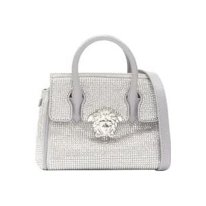 Versace Leather crossbody-bags , Gray , Dames , Maat: ONE Size