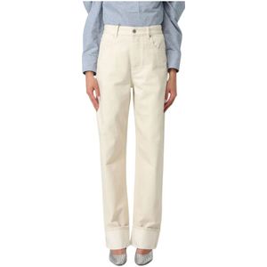 Bottega Veneta, Dames, Jeans, Wit, Maat: XS Denim,