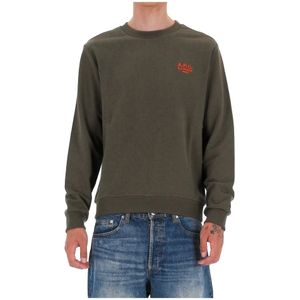 A.p.c., Heren, Sweatshirts & Hoodies, Groen, Maat: M Katoen,