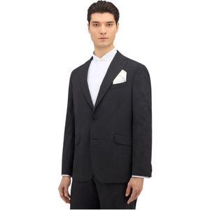 Brooks Brothers, Heren, Jassen, Grijs, Maat: L Wol,