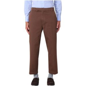 Thom Browne, Heren, Broeken, Bruin, Maat: M