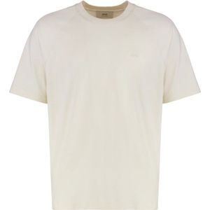 Ami Paris, Heren, Tops, Beige, Maat: S Katoen,