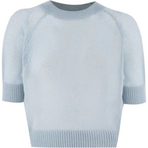 Ermanno Scervino, Dames, Truien, Blauw, Maat: L Kasjmier,